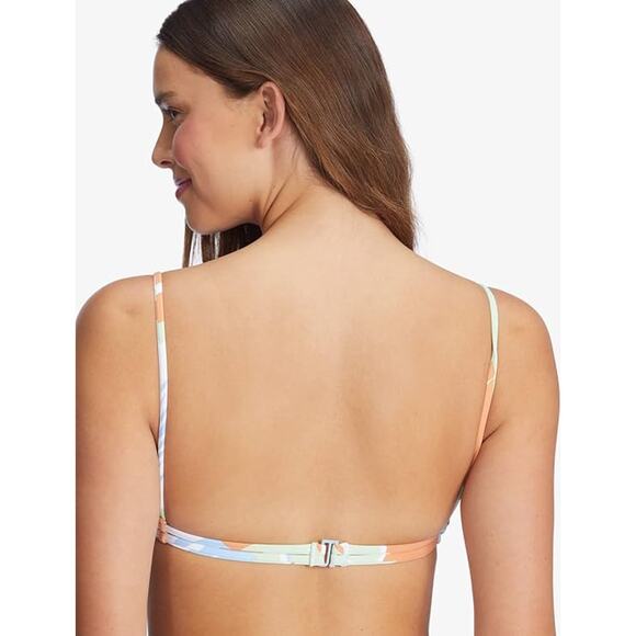 NEW Roxy Wildflowers Reversible Tiki Triangle Bikini Top MEDIUM - Picture 3 of 3